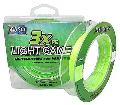 ASSO 3X PE Light Games 100m Örgü İp Misina