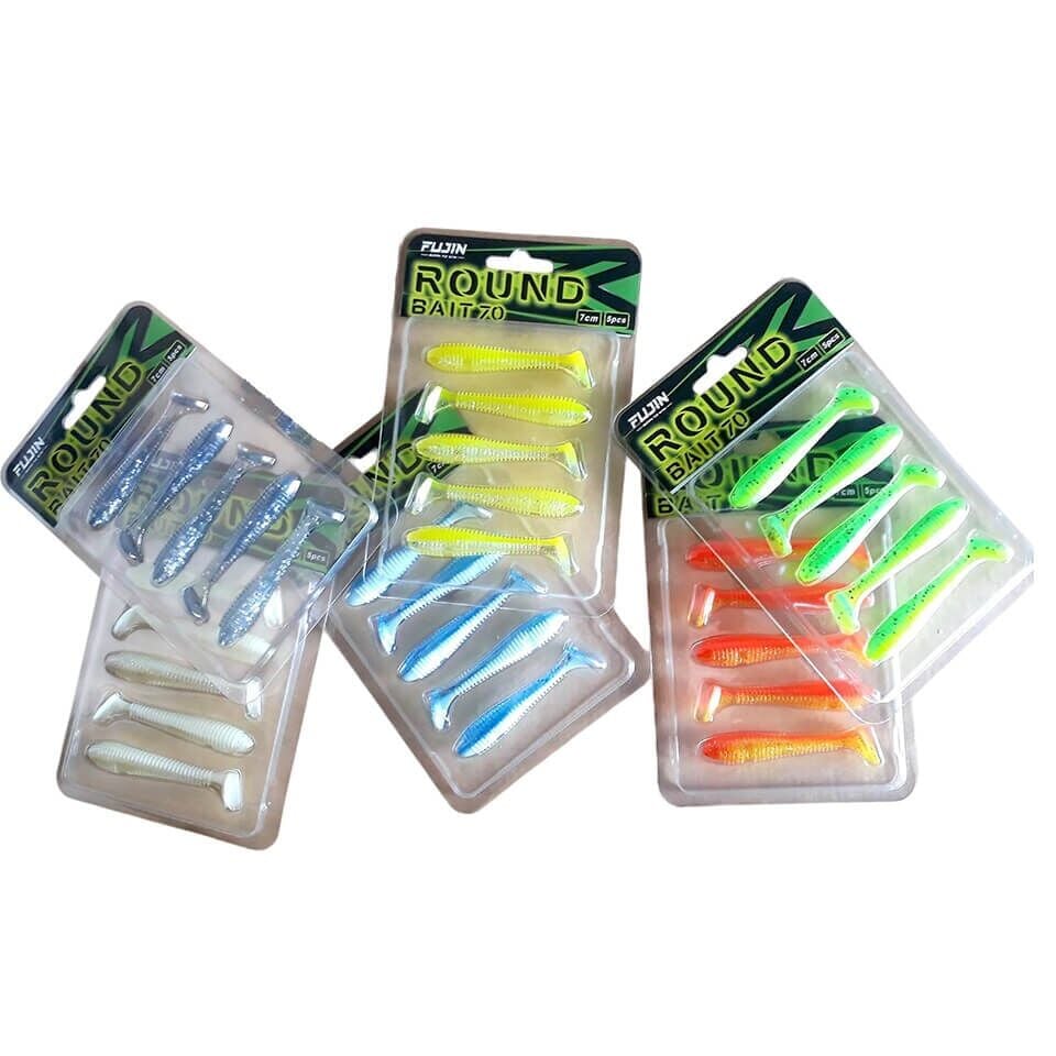 Fujin Round Bait 7 Cm 3 Gr 5'li Silikon Yem | Levrek LRF