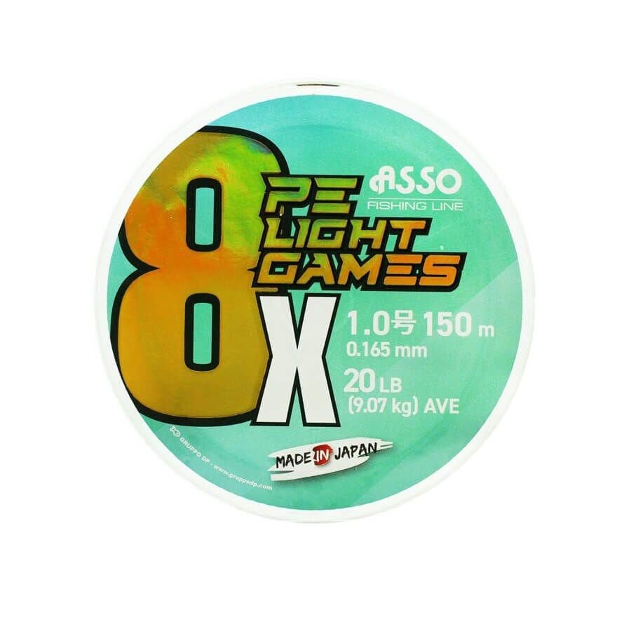 ASSO 8X Light Games PE 150m Fluo Green Örgü İp Misina