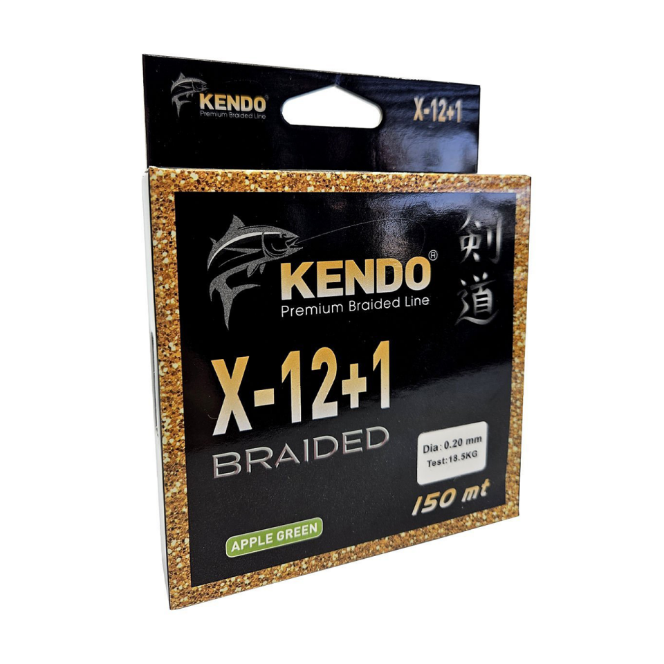 Kendo X-12+1 Braided 150m Apple Green Örgü İp