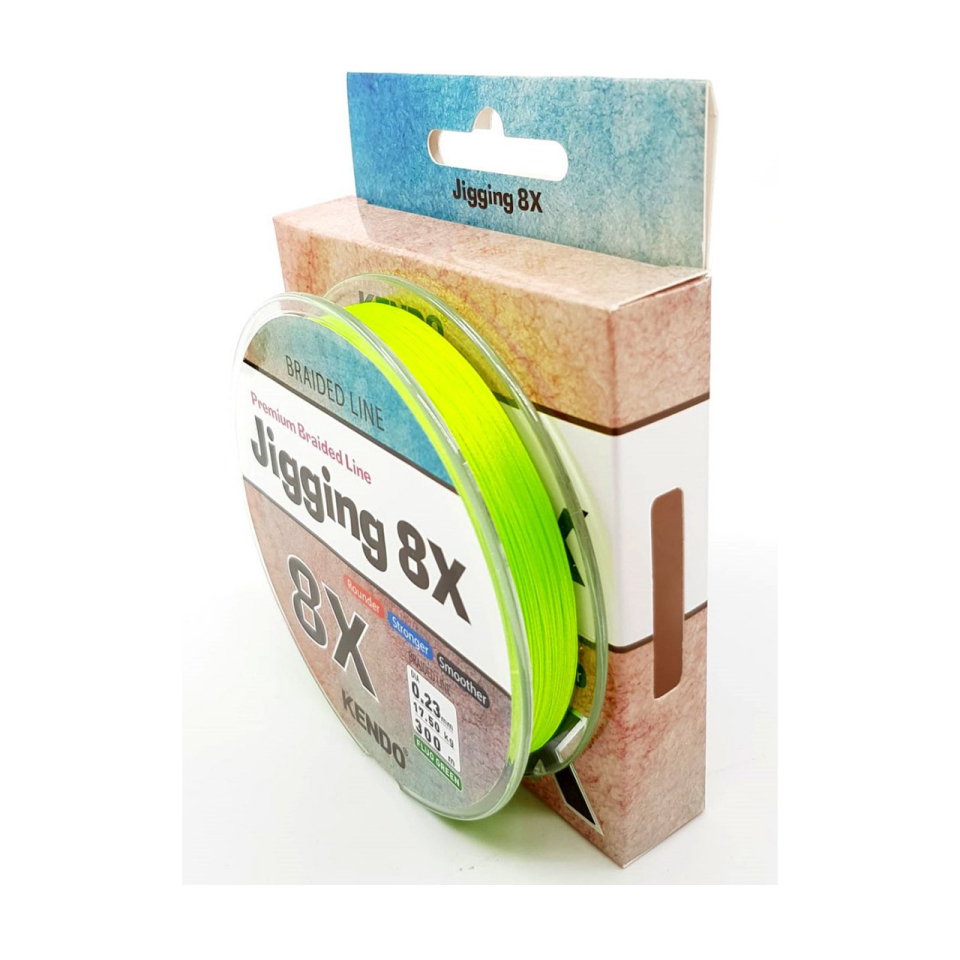 Kendo Jigging 8X Flash 300 mt Örgü İp (Fluo Green)