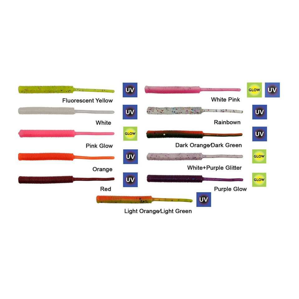 Kendo Arrow Worm LRF Silikonu 5,5 cm – 12 Adet Silikon Yem