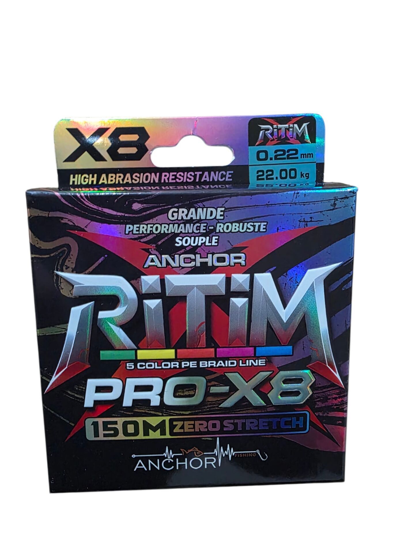 Anchor Ritim X8 PE Multicolor 150 mt – Yüksek Dayanımlı Örgü Misina