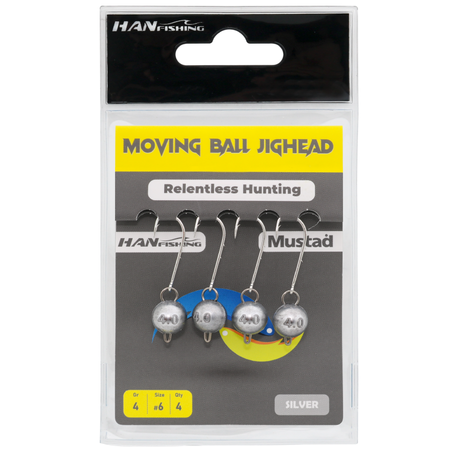 Hanfish Moving Ball Silver SMB-6 Mafsallı Jighead | LRF