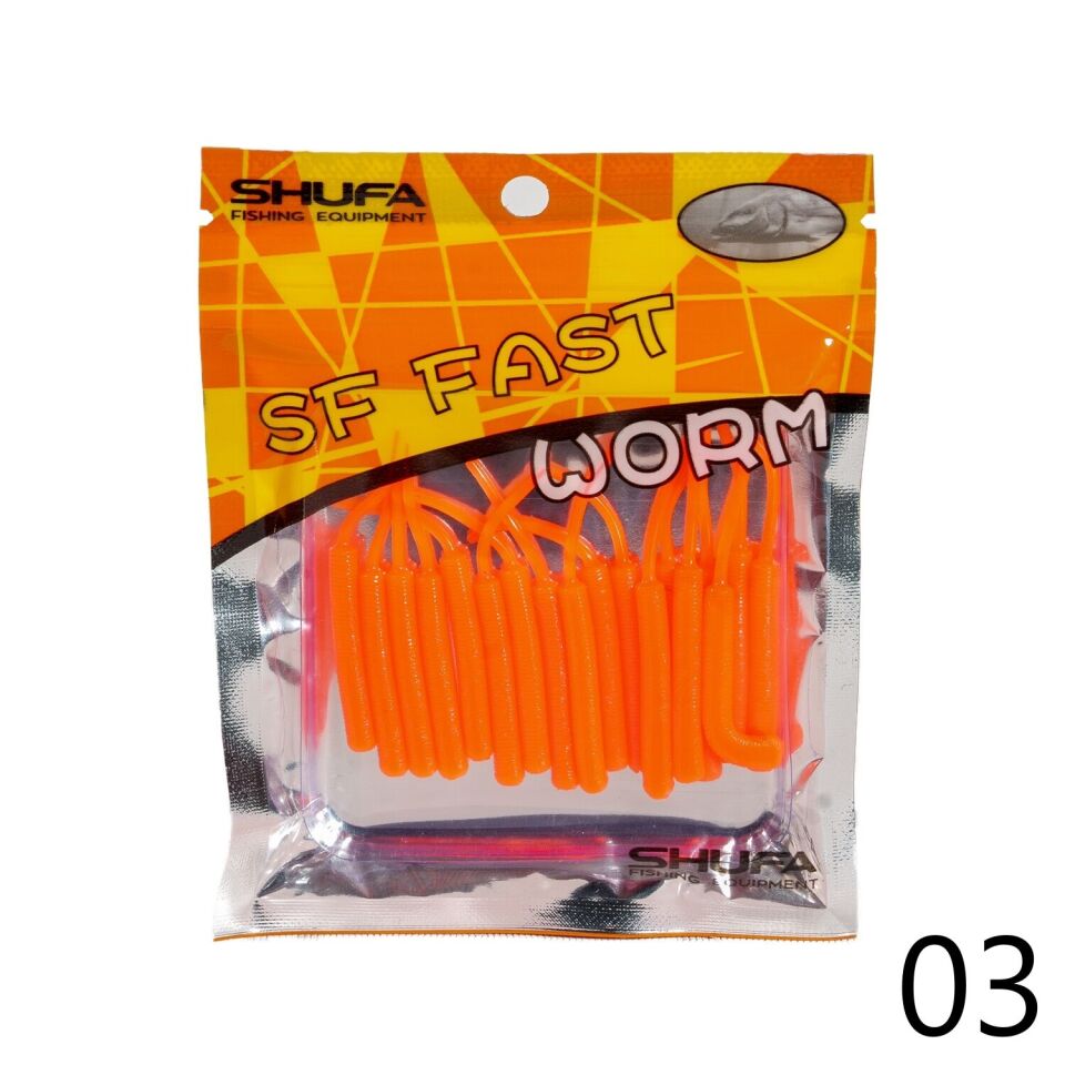 Shufa Fast Worm Silikon Yem |  LRF Yapay Yem