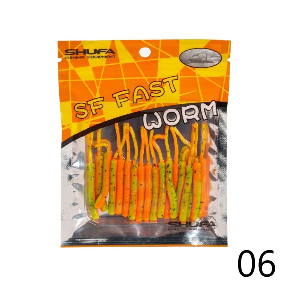 Shufa Fast Worm Silikon Yem |  LRF Yapay Yem