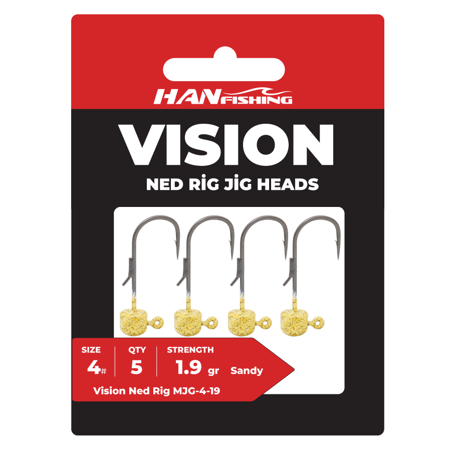 Hanfish Vision Ned Rig Sandy Jighead | Ned Rig LRF