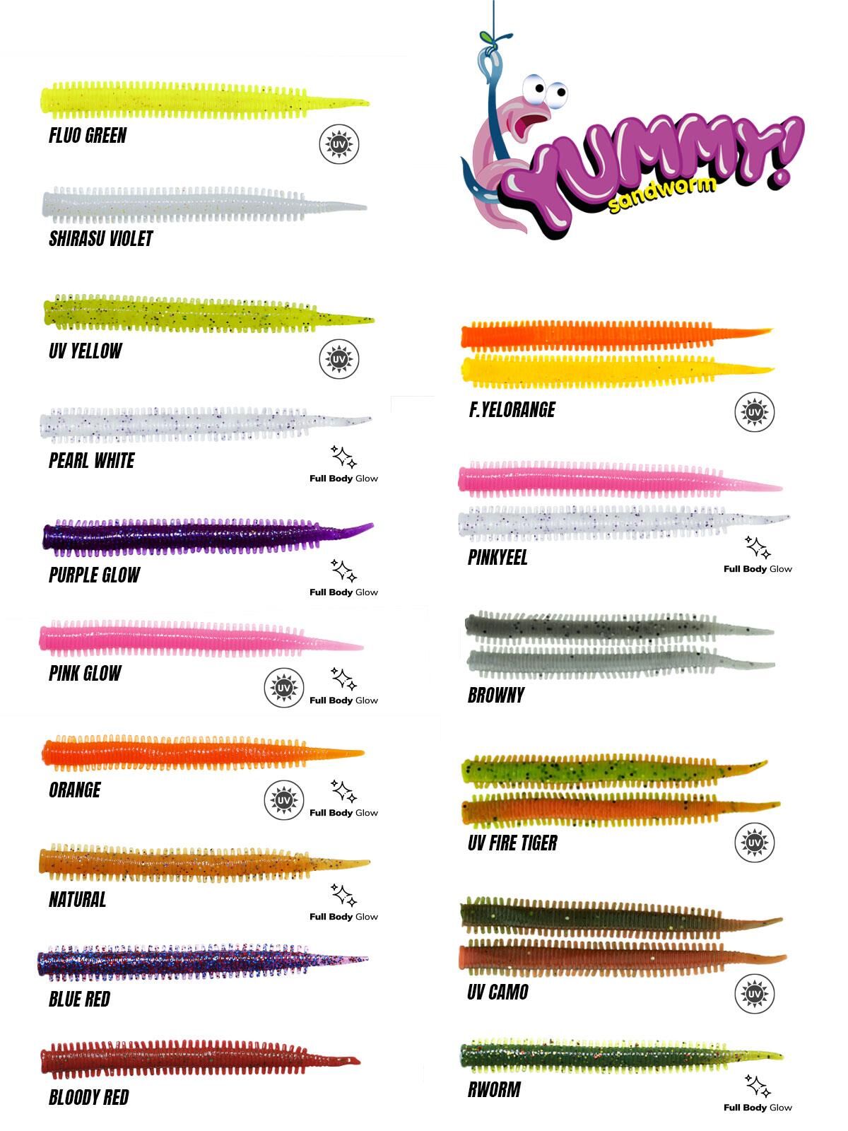 Fujin Yummy Sandworm 7 cm LRF Silikon Yem