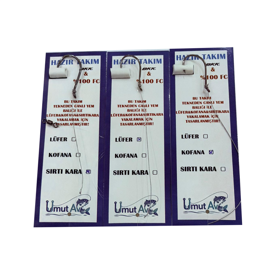 Lüfer – Kofana – Sırtıkara Canlı Yem Takımı | BKK Kancalı