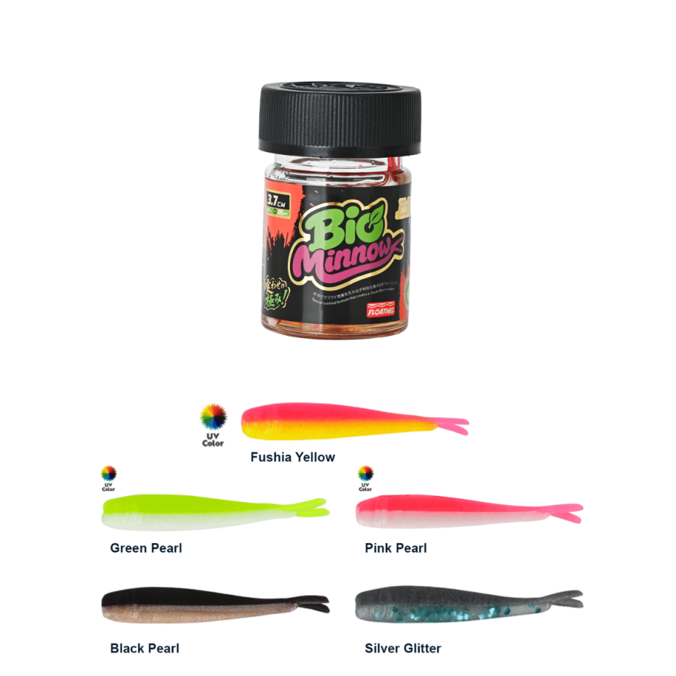 Fujin Bio Minnow 3.7cm Sıvılı Kokulu Floating LRF Silikonu