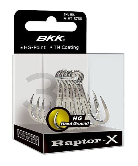 BKK Raptor-X Üçlü Olta İğnesi | 3X Güçlü Tuzlu Su