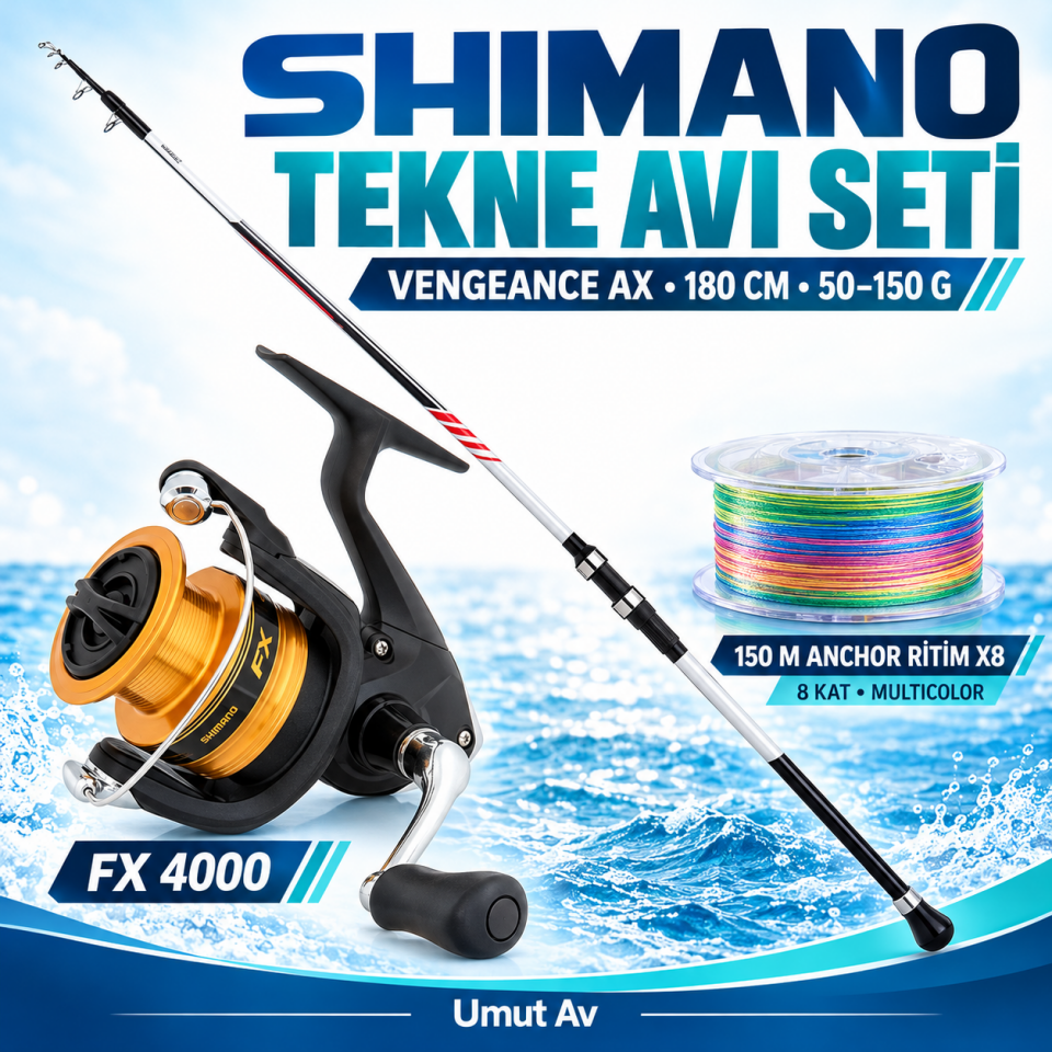 Shimano Tekne Avı Seti | Vengeance 180 & FX 4000