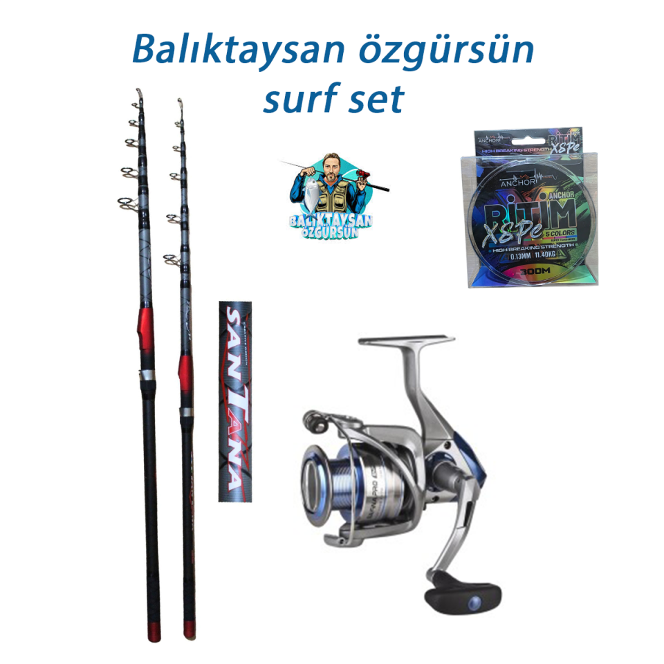 Balıktaysan Özgürsün Surf Set | Surf Casting Hazır Takım