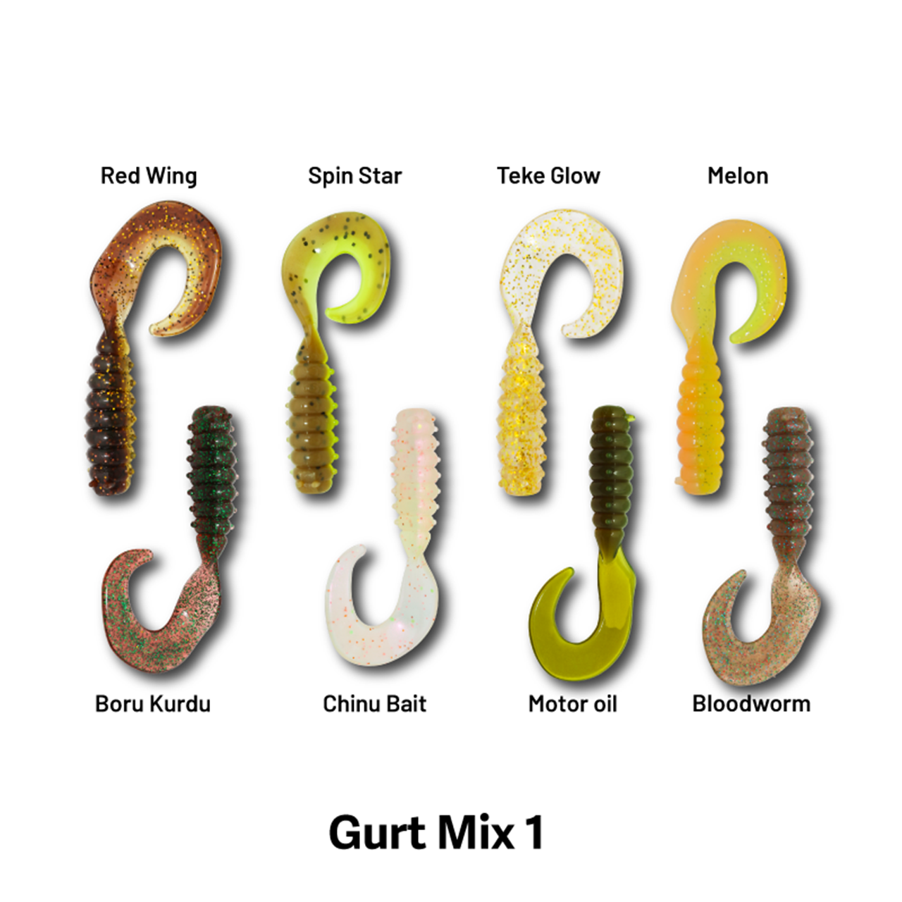 Hanfish Gurt Mix Paket Silikon Yem Seti | Mix1 Mix2 Mix3 GURT 70 - MİX 1