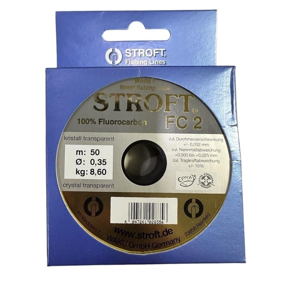 Stroft FC2 50m %100 Fluorocarbon Misina | Alman Teknolojisi