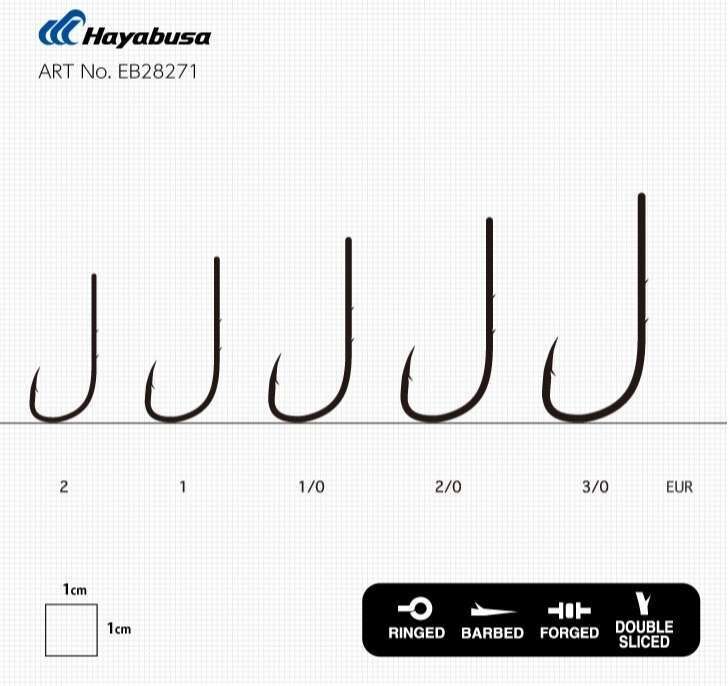 Hayabusa Baitholder H.BTH282 Hooks | Black Nikel Çipura İğnesi