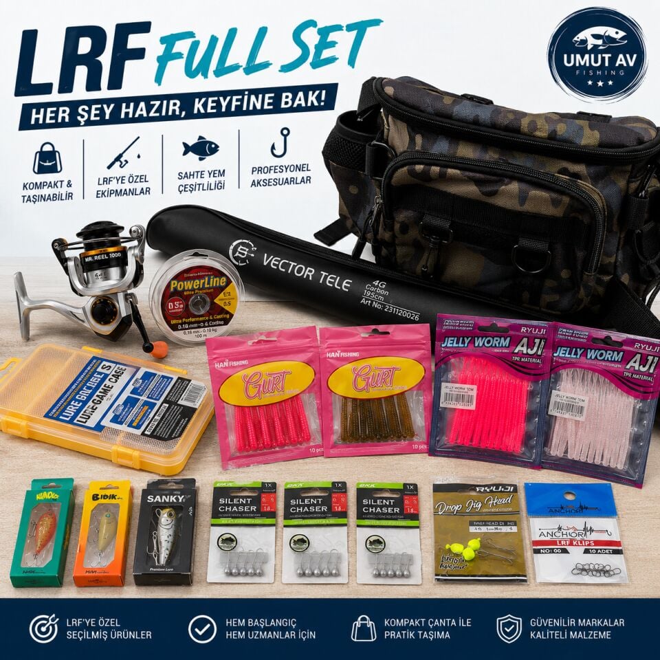 TELESKOBİK LRF FULL SET  ( çanta hediyeli )
