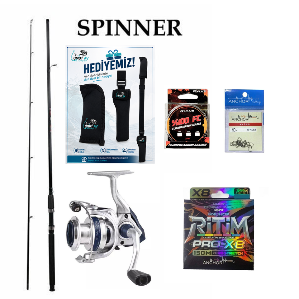 Spin Başlangıç Seti | Alesta Spinner 240 ve Okuma Aria 3000A
