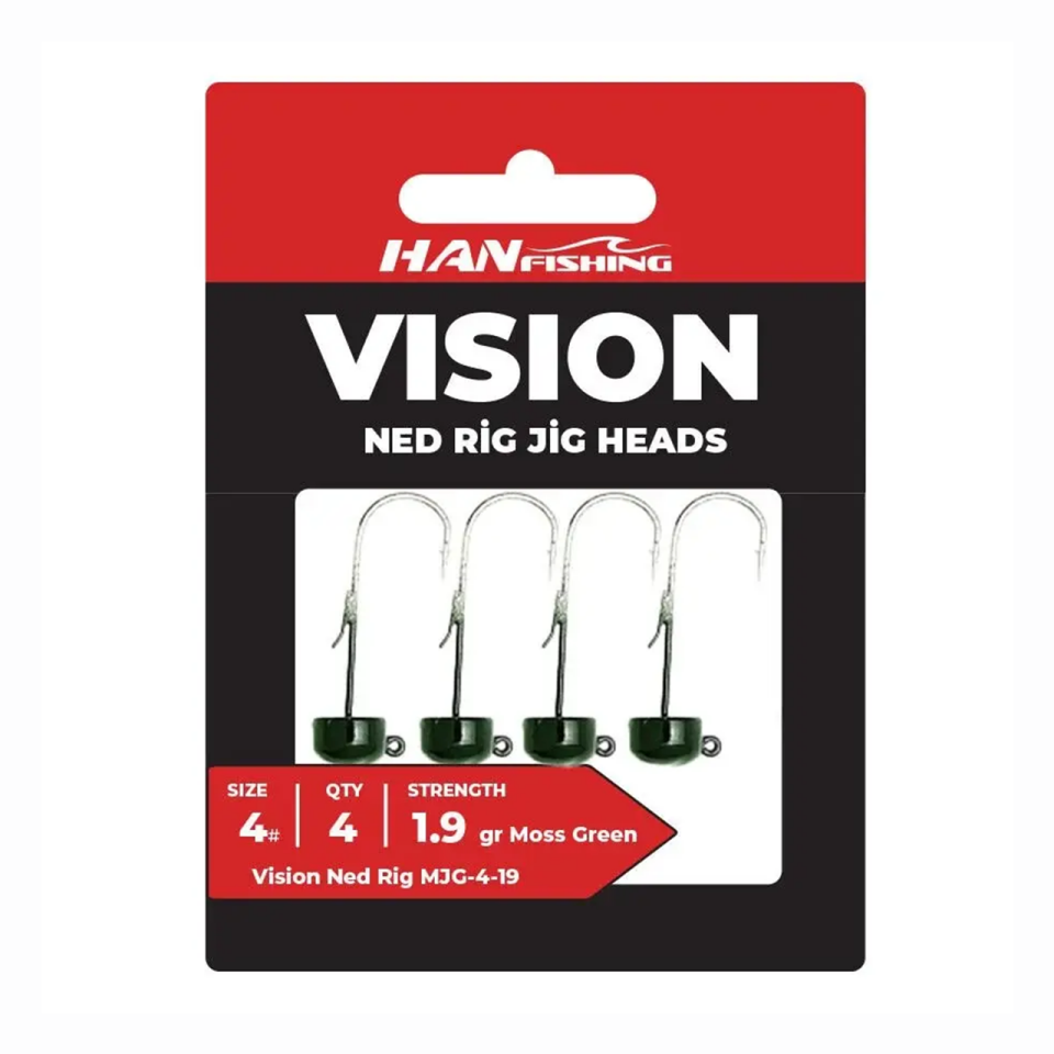 Vision Ned Rig Jighead | Mantar Başlı Ned Rig Kafası- Green MJG