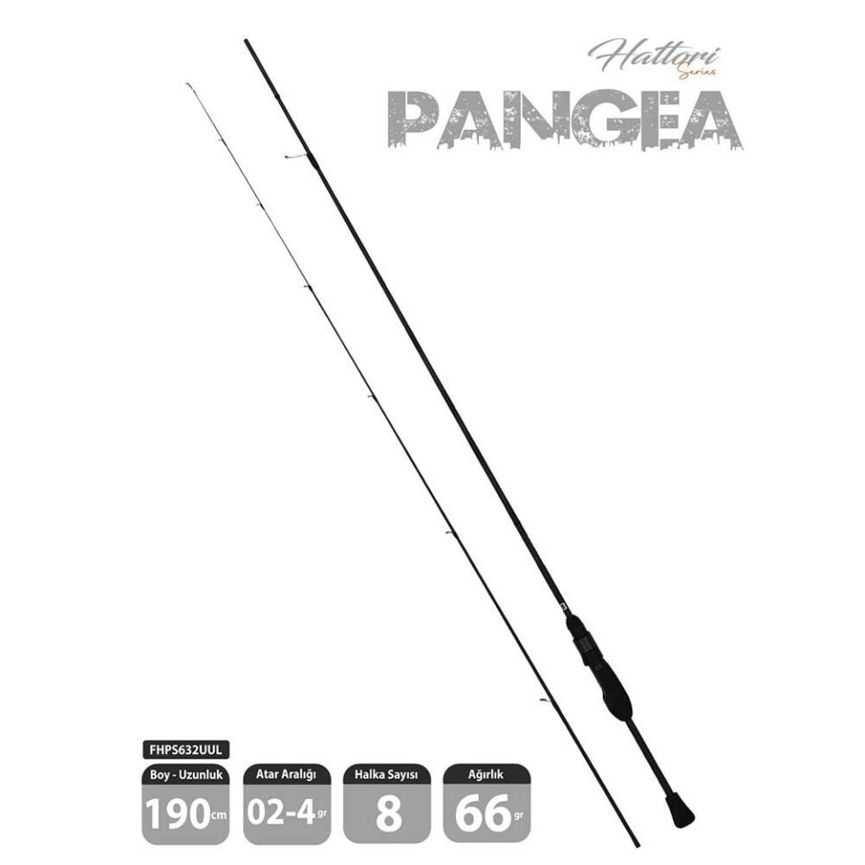 Fujin Pangea 190 Cm 0.2-4 Gr LRF Olta Kamışı 632UUL | Toray T1100G