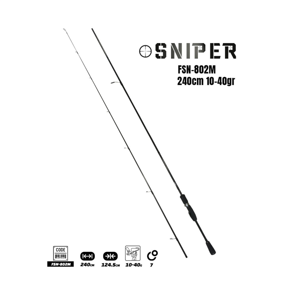 Fujin Sniper 240 Cm 10-40 Gr Spin Olta Kamışı