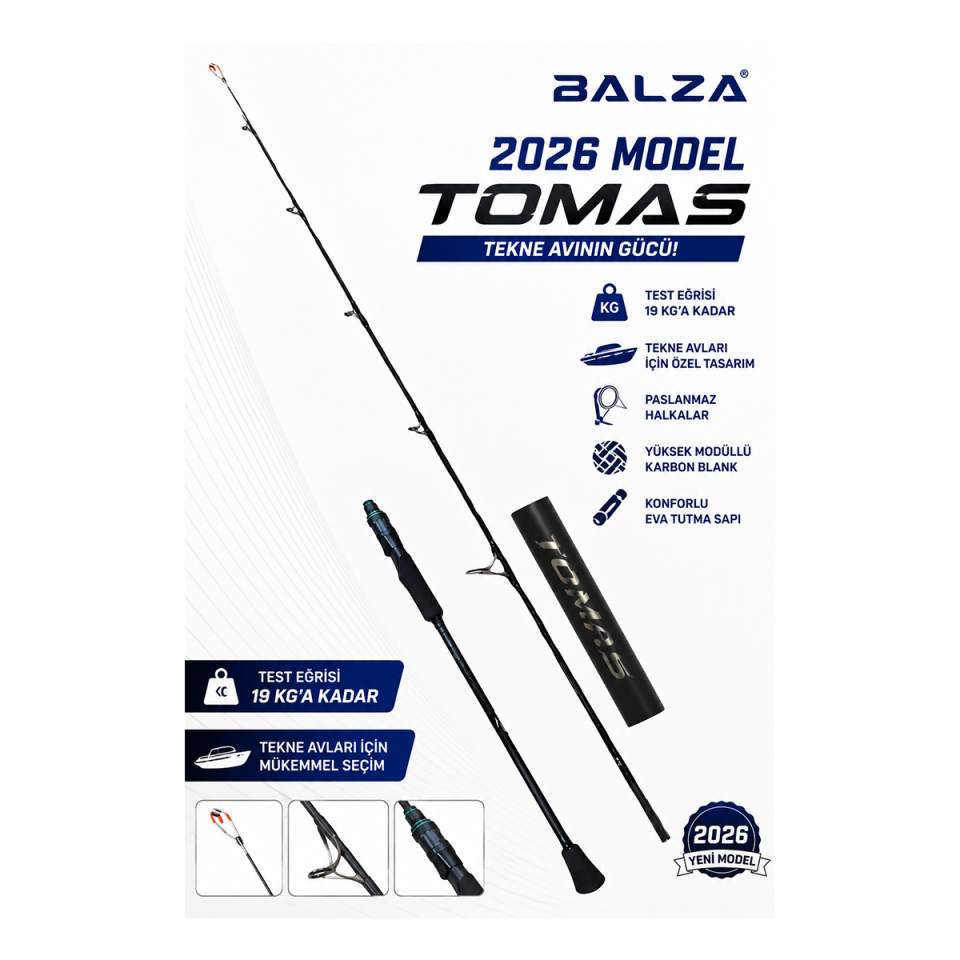 Balza Tomas 40-150 Gr Tekne Kamışı | 165-183 Cm