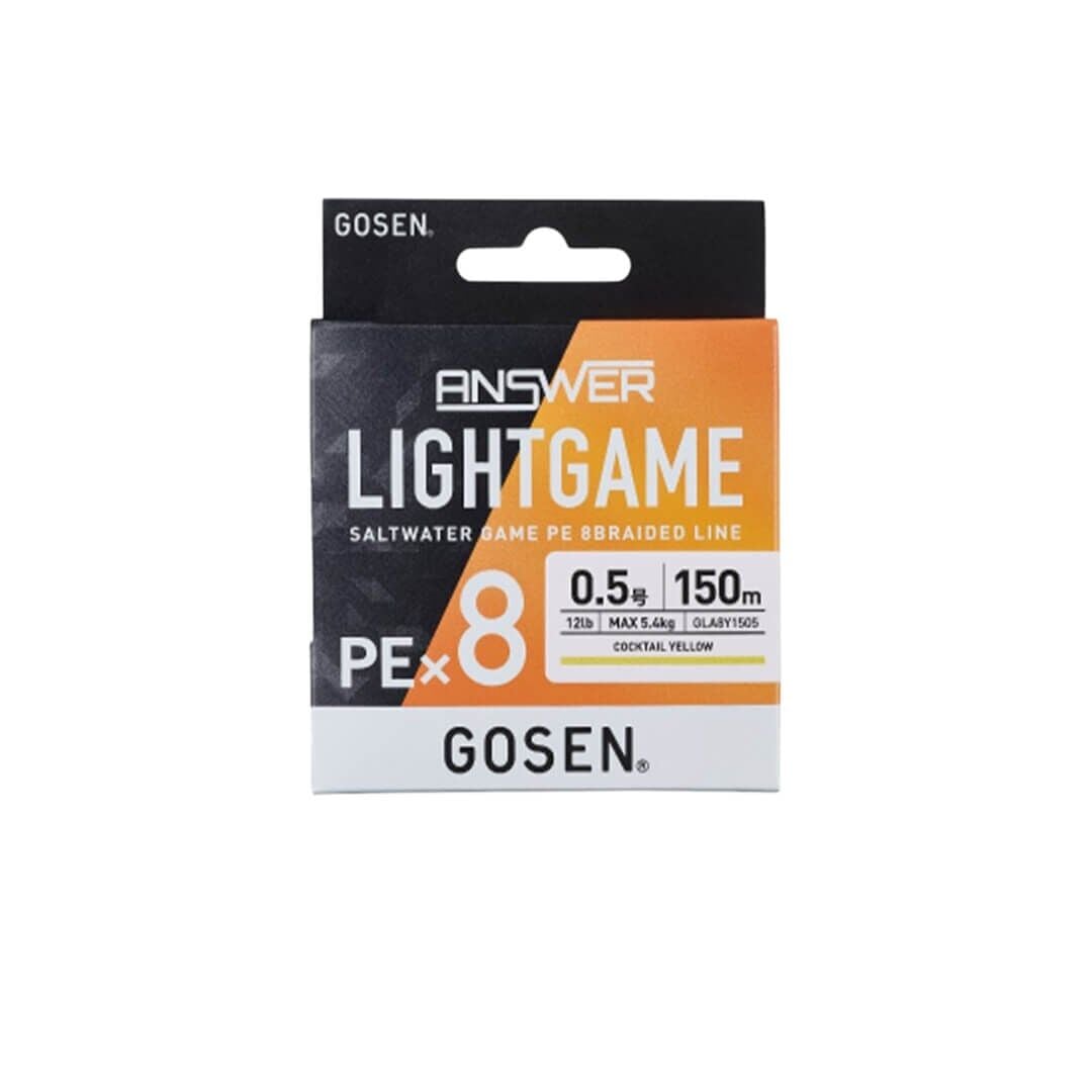 Gosen Answer Light Game 8X 150m Yellow PE İp Misina